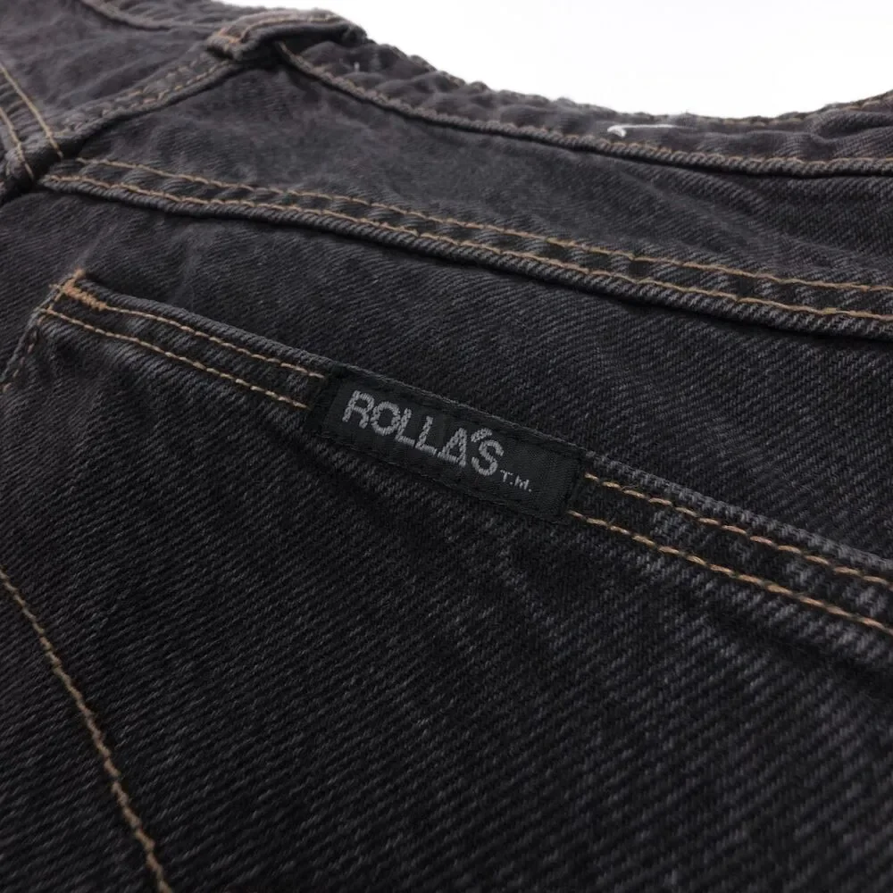 NEW Rollas Free People Super Mirage Jean Shorts Black Awkward Length Bermuda 31